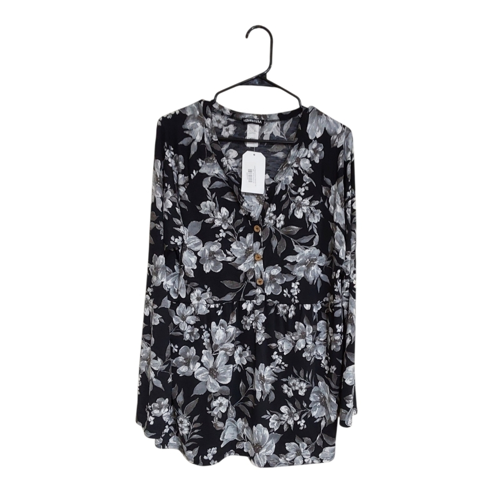 HEIMISH USA Babydoll Long sleeve Top